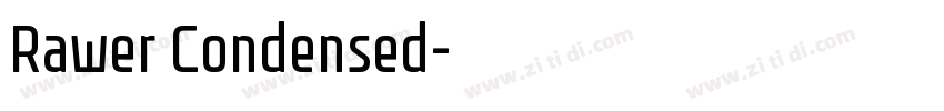 Rawer Condensed字体转换